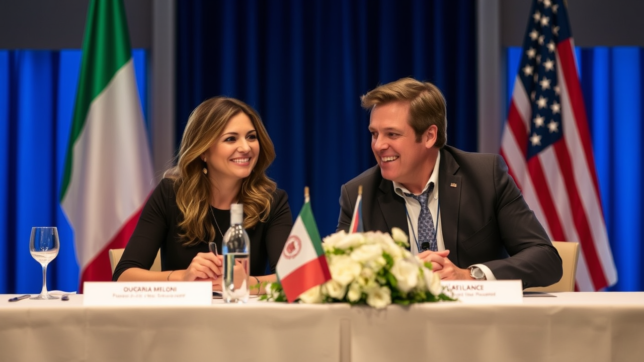 Meloni incontra Vance a Palazzo Chigi